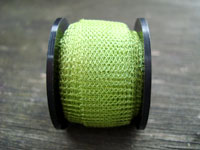 3 Metres 0.1mm 3123 Supa Green Chartreuse Knitted Craft Wire (15mm Wide Tube)