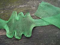 1 Metre 85mm Wide Tight Knitted 0.1mm 3014 Leaf Green Craft Wire