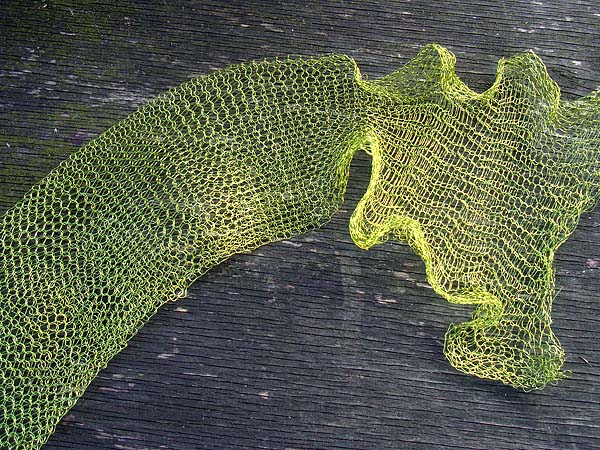 1 Metre 85mm Wide Coarse Knitted 0.2mm 3123 Supa Green Chartreuse Craft Wire