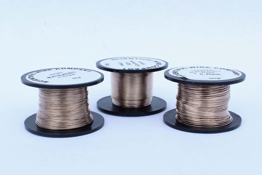 10 Metres 0.069mm Bare Manganin Wire