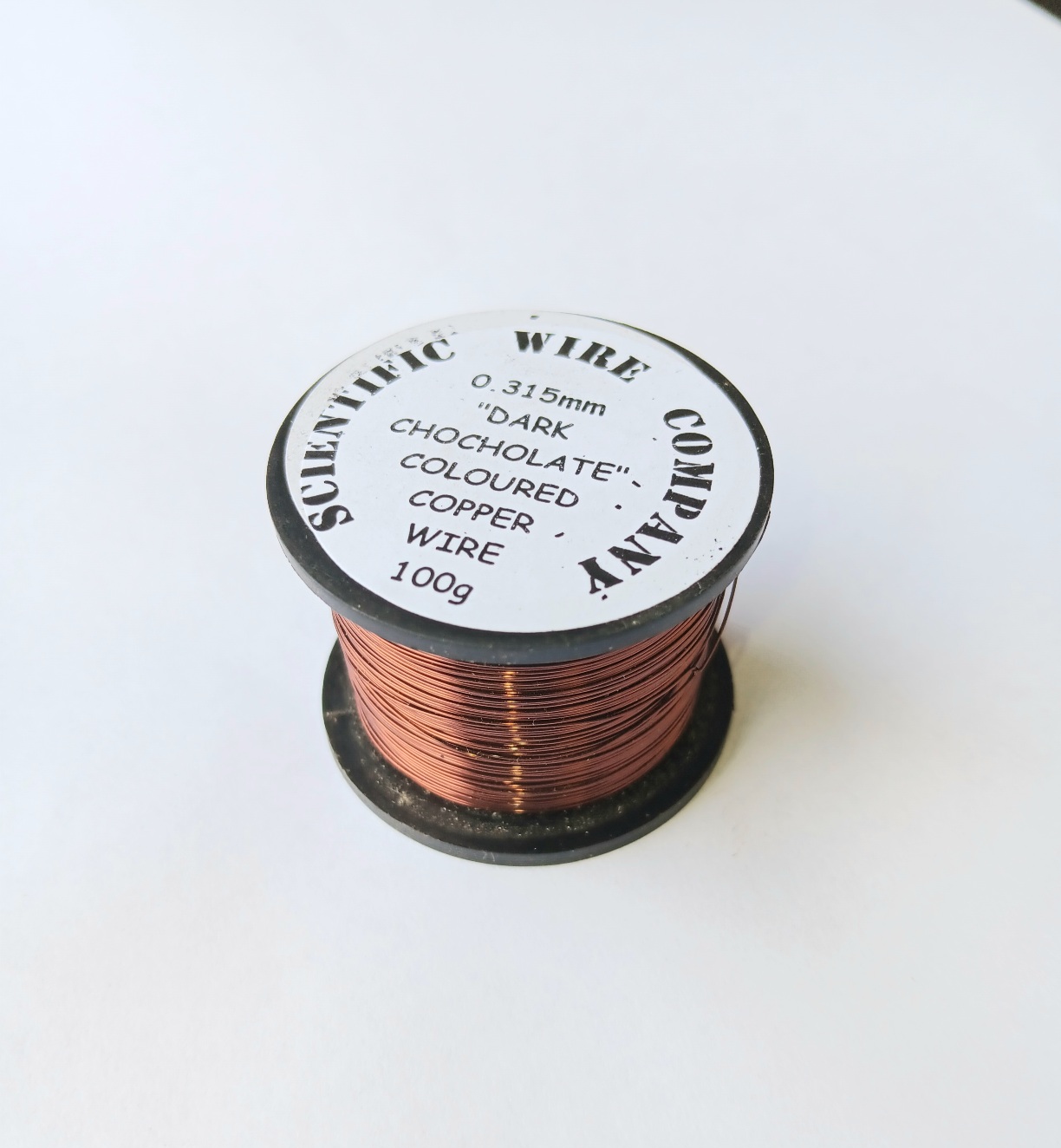 100g 0.315mm DARK CHOCOLATE Coloured Enamelled Copper Wire