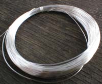 20 Metres of 0.4mm Soft Silver Plated Copper Craft Wire non tarnish