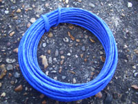 7 Metres BLUE Coloured PAPER Covered FLORIST Wire