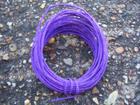 7 Metres PURPLE Coloured PAPER Covered FLORIST Wire