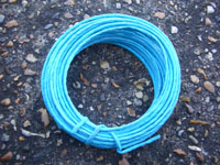 7 Metres TURQUOISE Coloured PAPER Covered FLORIST Wire
