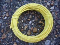 7 Metres YELLOW Coloured PAPER Covered FLORIST Wire