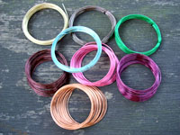 Sample Pack 0.9mm Coloured Copper Wire 8x 5 Metres MIXED Colours