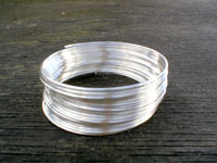 5 Metre Coil 0.9mm 30SP Silver Plated Copper Craft Wire